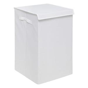 5Five Eureka sorteer wasmand - 74 liter - wit - 37 x 37 x 60 cm - MDF/Polyester stof