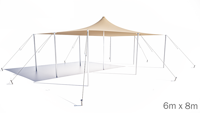 Kit stretchtent 6x8 no wall zand - Nomadik stretch
