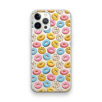Pink donuts: iPhone 12 Pro Transparant Hoesje