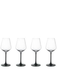 Villeroy & Boch lot de 4 verres à vin Manufacture Rock - Noir