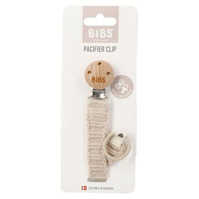Bibs Fopspeenketting Knitted Vanilla