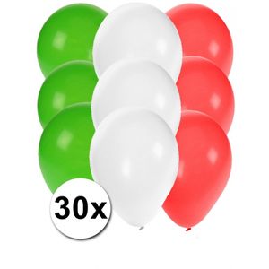30x Ballonnen in Mexicaanse kleuren