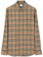 Burberry chemise en coton à motif Vintage Check - Tons neutres