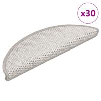 Trapmatten zelfklevend Sisal-Look 30 st 56x17x3 cm Platina