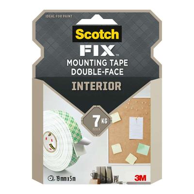 Dubbelzijdig plakband Scotch 19 mm x 5 m Wit