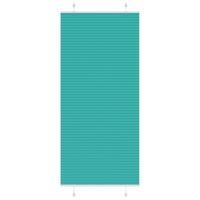VidaXL Plissé rolgordijn 85x200 cm stofbreedte 84,4 cm petrol groen