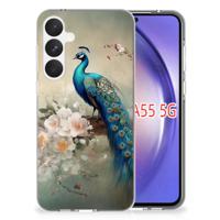 TPU Hoesje voor Samsung Galaxy A55 Vintage Pauwen