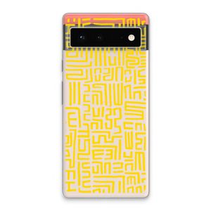 Majorelle Blue Print: Google Pixel 6 Transparant Hoesje