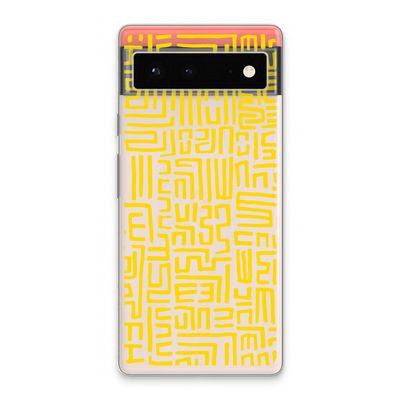 Majorelle Blue Print: Google Pixel 6 Transparant Hoesje