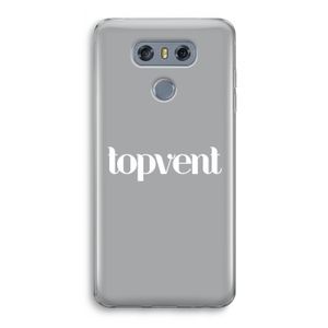 Topvent Grijs Wit: LG G6 Transparant Hoesje