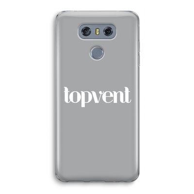 Topvent Grijs Wit: LG G6 Transparant Hoesje