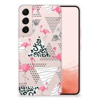Samsung Galaxy S22 | TPU Hoesje | Flamingo Triangle