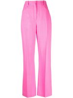 Jacquemus pantalon Le Pantalon Sauge à coupe évasée - Rose