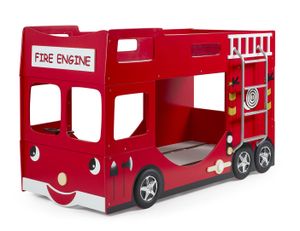 VIPACK Fire Truck Bunk Bed