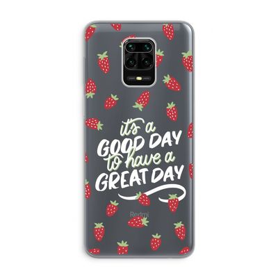 Don't forget to have a great day: Xiaomi Redmi Note 9 Pro Transparant Hoesje