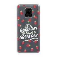 Don't forget to have a great day: Xiaomi Redmi Note 9 Pro Transparant Hoesje