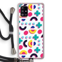 8-bit N°2: Samsung Galaxy A51 5G Transparant Hoesje met koord