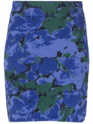 ROTATE BIRGER CHRISTENSEN jupe à fleurs - Bleu