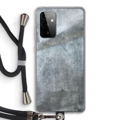 Grey Stone: Samsung Galaxy A72 5G Transparant Hoesje met koord