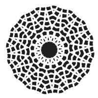 The Crafter's Workshop • sjabloon faceted star 30,5x30,5cm