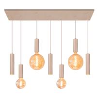 Highlight Design hanglampLocarno 7-lichts zand bruin - O1081.03