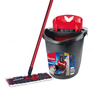 Vileda Ultramax Mop Set mop/dweil Droog en nat Zwart, Rood