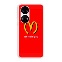 I'm lovin' you: Huawei P50 Transparant Hoesje