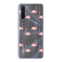 Anything Flamingoes: Oppo A91 Transparant Hoesje