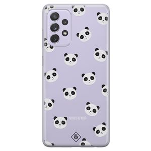 Samsung Galaxy A72 transparant hoesje - Panda