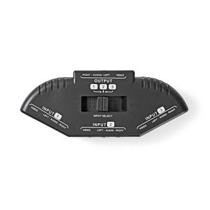 Nedis Composiet Video-Switch | 3 poorten | Zwart | 1 stuks - VSWI2403BK VSWI2403BK