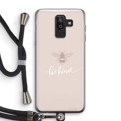 Be(e) kind: Samsung Galaxy J8 (2018) Transparant Hoesje met koord