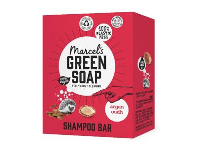 Marcel&apos;s Green Soap Shampoo bar - argan & oudh - 90g