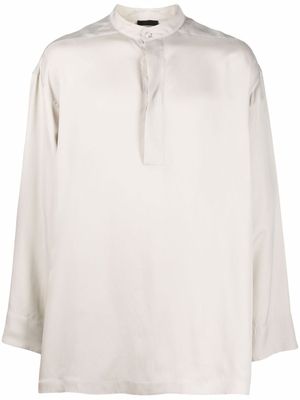 Fear Of God chemise en soie mélangée à col montant - Tons neutres