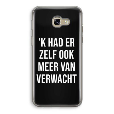 Meer verwacht - Zwart: Samsung Galaxy A5 (2017) Transparant Hoesje