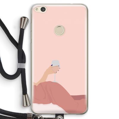 Wine: Huawei Ascend P8 Lite (2017) Transparant Hoesje met koord
