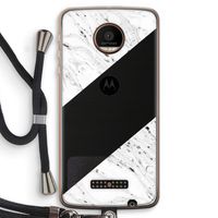 Biggest stripe: Motorola Moto Z Force Transparant Hoesje met koord