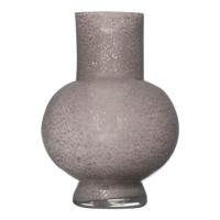 Hakbijl Glass Bloemenvaas Deborah - grijs - glas - D20 x H 26 cm