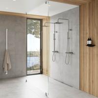 Instamat Elektrische handdoekradiator serie Arc 170 cm 34W soft wit - soft wit