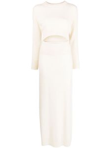 Altuzarra robe Miami en maille - Blanc