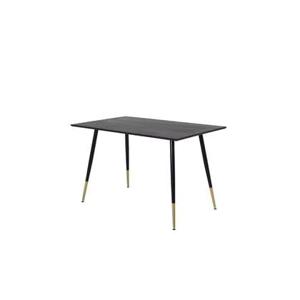 Fjôrd - Eettafel Zwart|Goud Ø115cm - MDF - Dipp