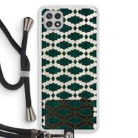 Moroccan tiles: Samsung Galaxy A22 4G Transparant Hoesje met koord