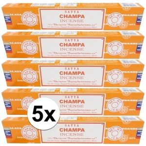 5x Nag Champa wierook Champa 15 gram