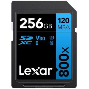 Lexar SDXC Blue Series UHS-I 800x 256GB V30