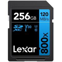 Lexar SDXC Blue Series UHS-I 800x 256GB V30 - thumbnail
