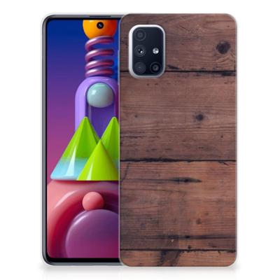 Samsung Galaxy M51 | Bumper Hoesje | Old Wood