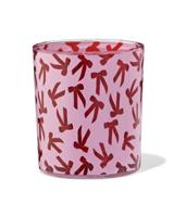 HEMA Theelichthouder 7x8cm glas strikjes