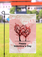 12Ã—18 Double Sided Happy Valentine's Day Garden Flag For Outside - thumbnail