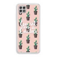 Cactus quote: Samsung Galaxy A22 4G Transparant Hoesje