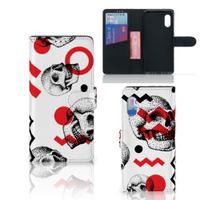 Telefoonhoesje met Naam Samsung Xcover Pro Skull Red