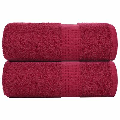 Gastendoekjes 2 st 30x50 cm 360 g/m 100% katoen bordeauxrood